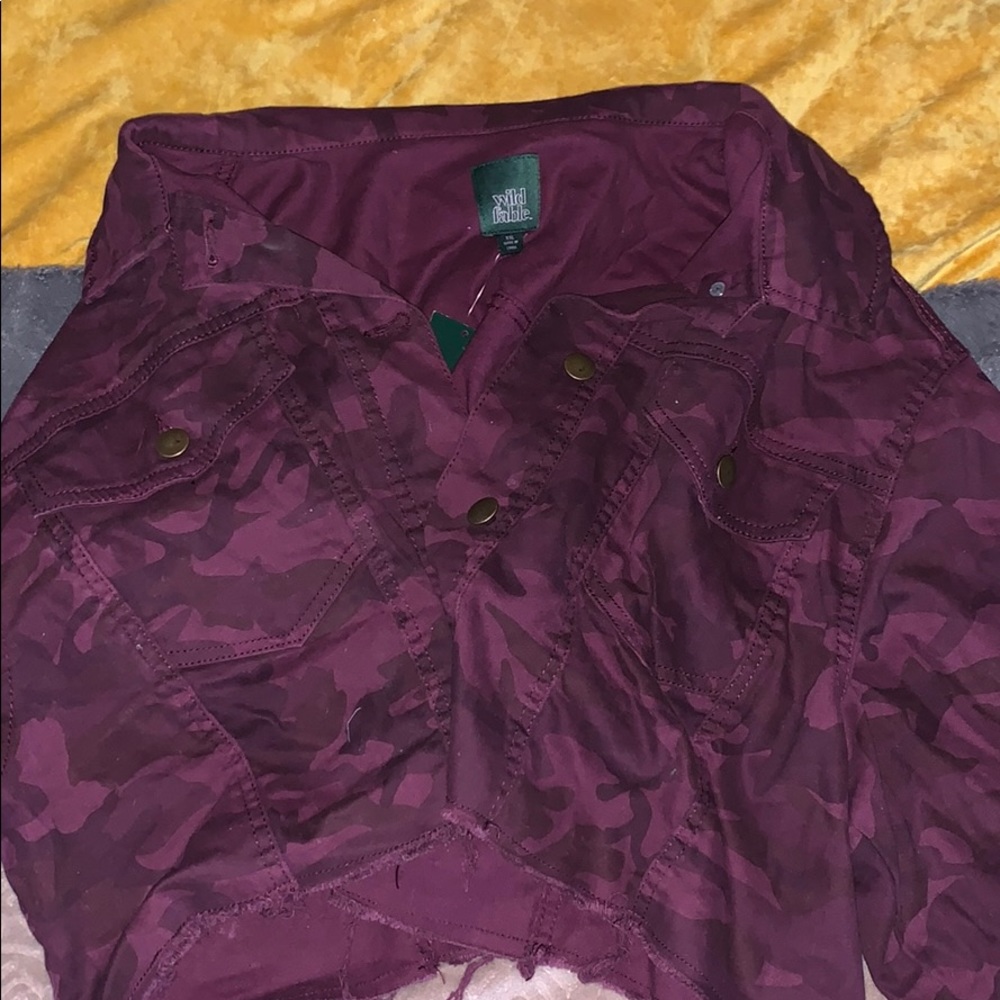 Cropped utility jacket